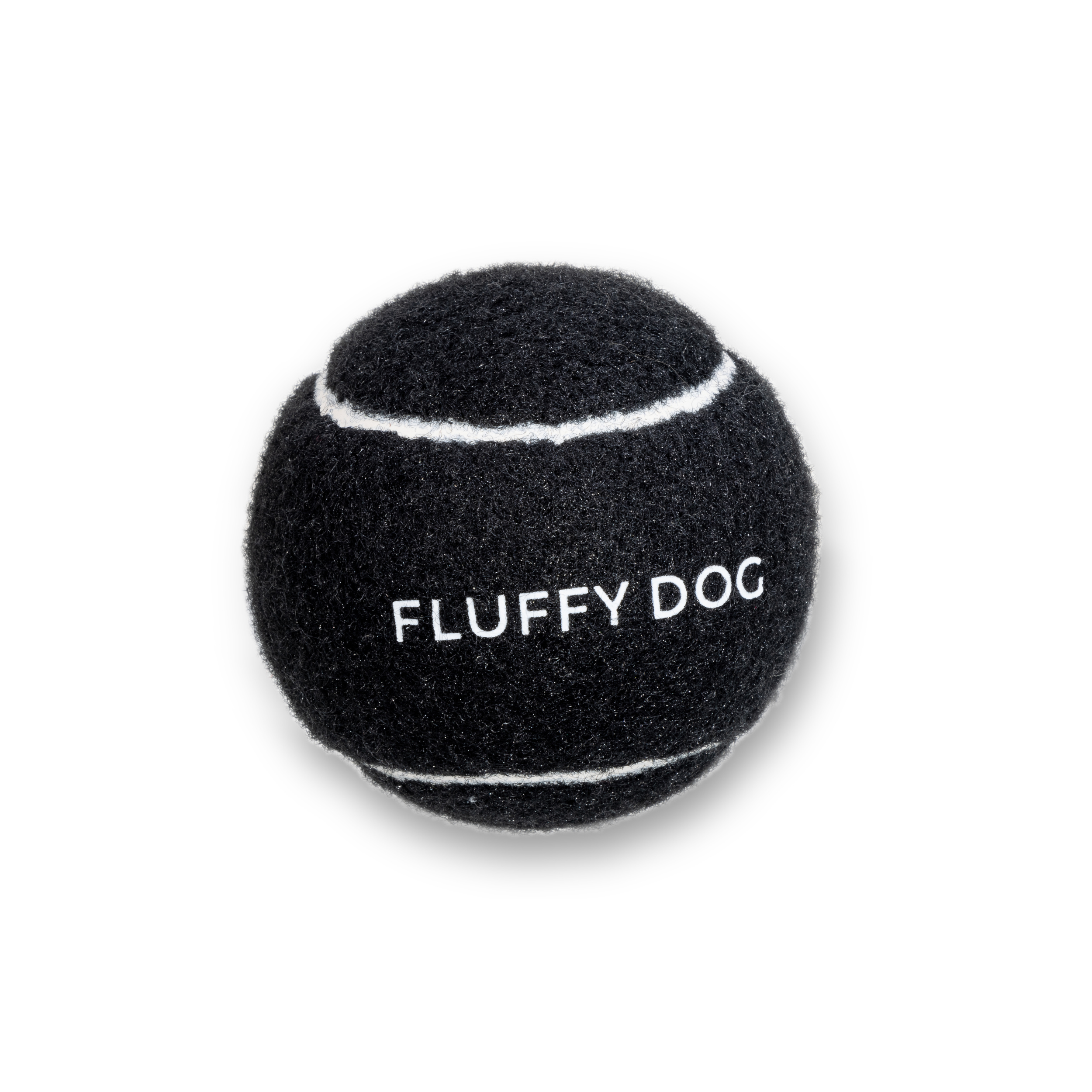 Fluffy Ball Set: 3 natural rubber balls &amp; cotton bag