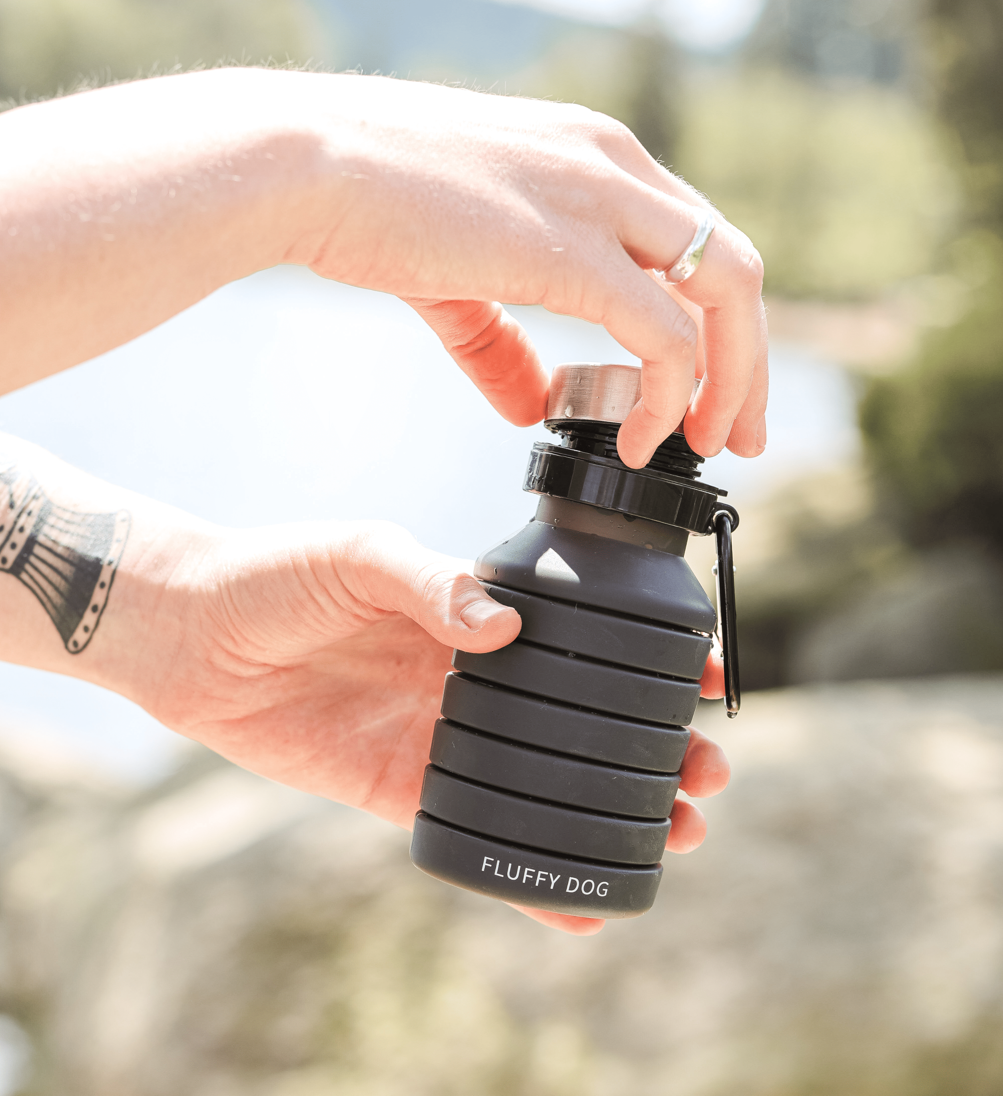 drinking bottle for dogs and humans