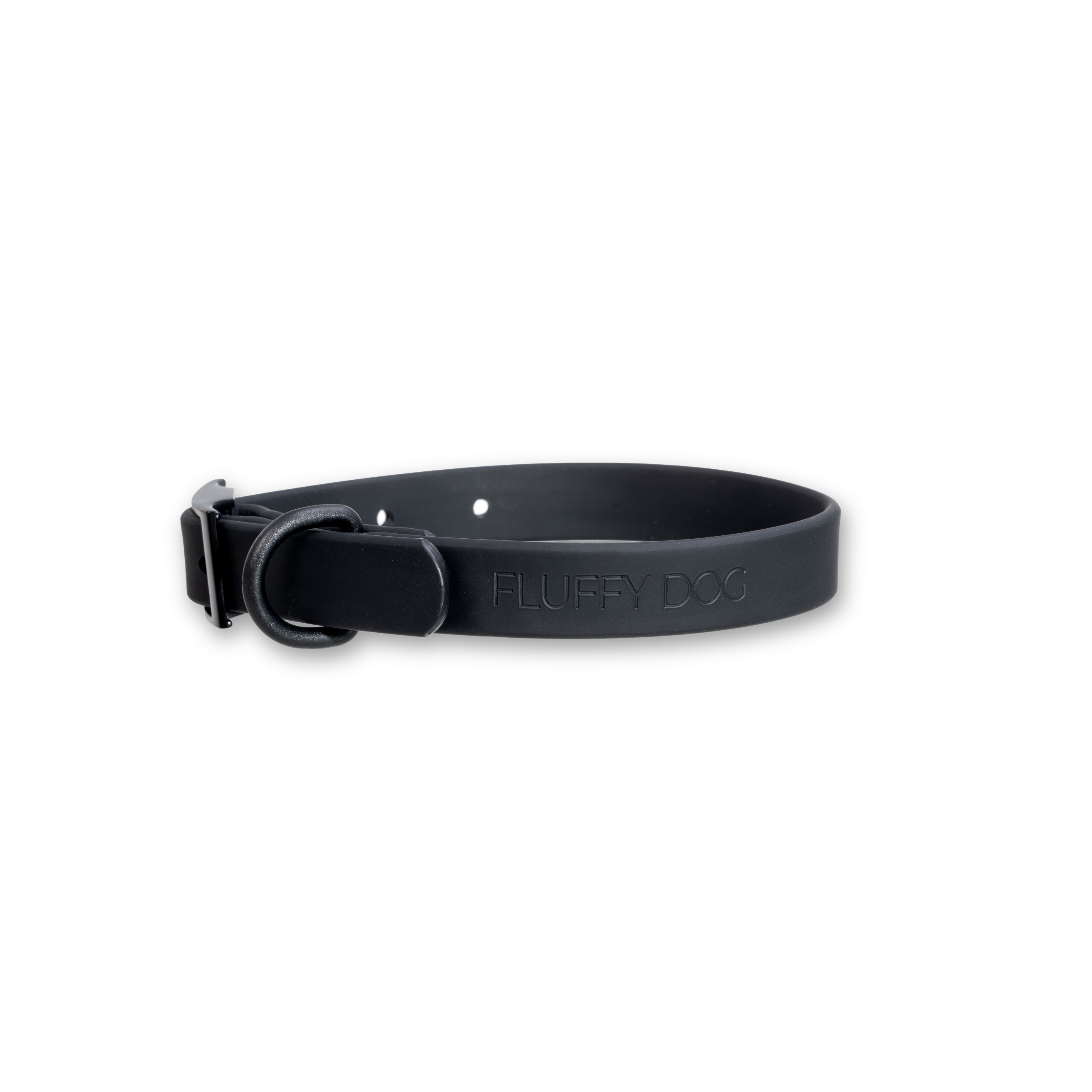 BioThane® All Black dog collar